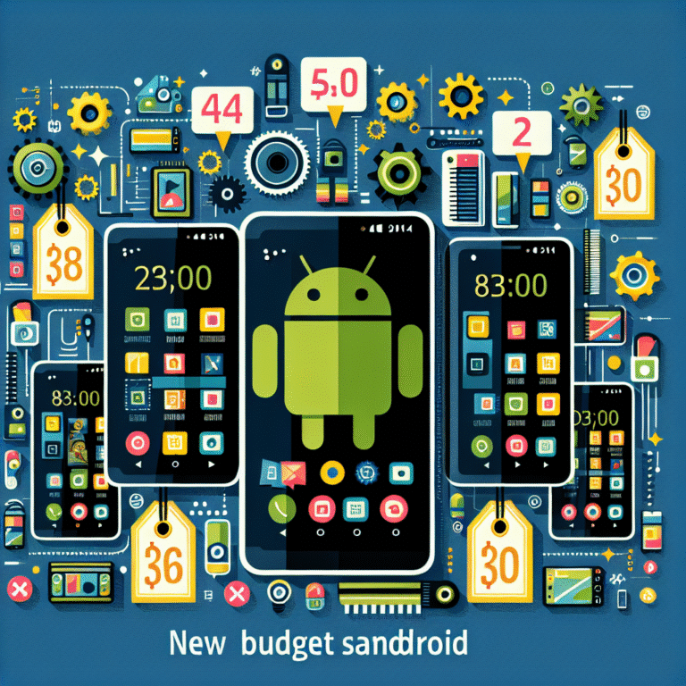 news about new budget Android smartphones