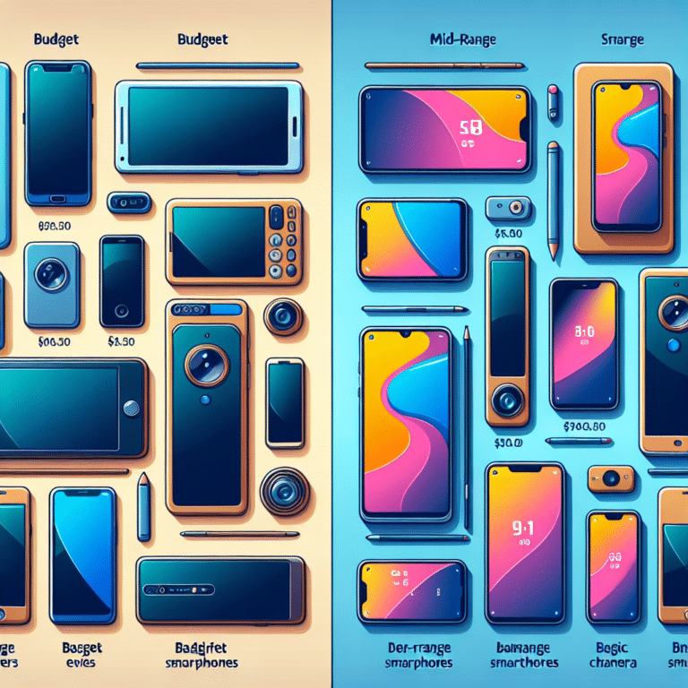 comparing budget smartphones and mid-range options